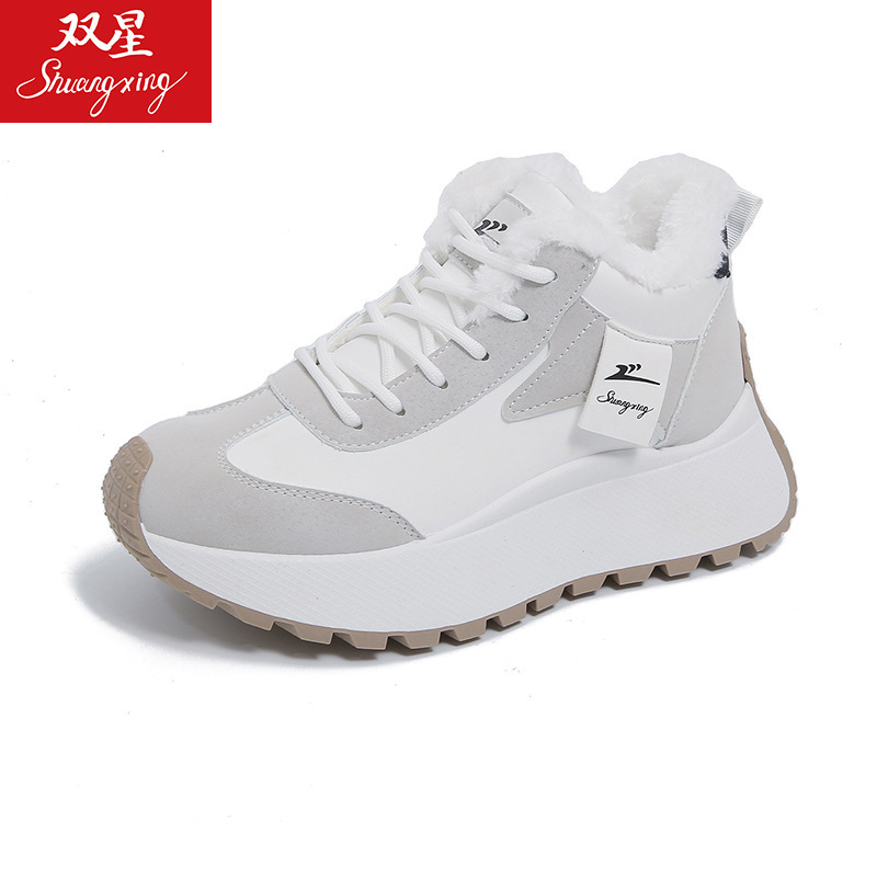 ZGSX-28093高帮加绒加厚保暖运动棉鞋女款冬季新款软底厚底老爹鞋|undefined