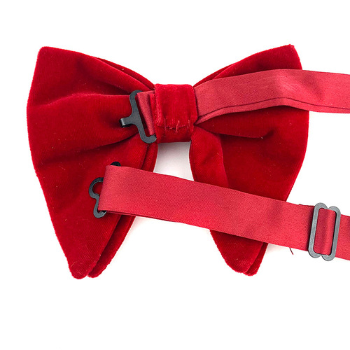 spring new fashionable velvet horn bow tie for men and women for wedding banquet bow tie