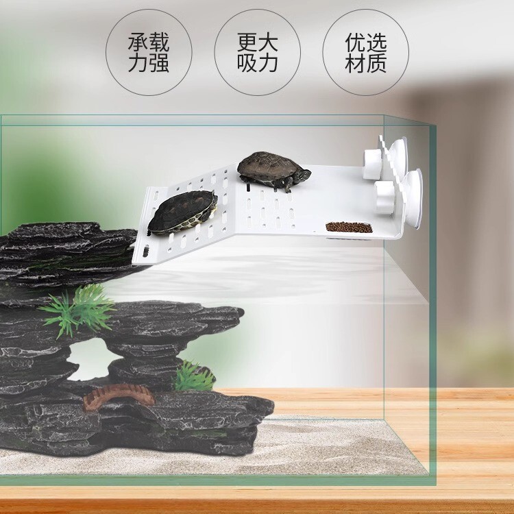 Tortoise Basking Climbing Table Fish Tank Tortoise Tank Drying Back Table Acrylic Rest Platform High Water Level Turtle Climbing Deep Water Floating Table