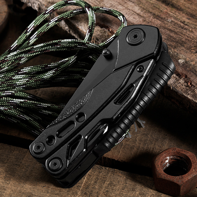 多功能刀钳现货不锈钢折叠刀打火石钳子求生刀具户外小刀多功能钳