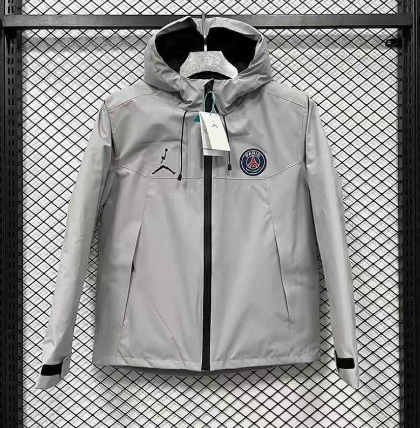 Jordan Paris Saint-Germain Jacket Windbreaker Grey