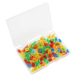 100枚/套透明彩色齿轮图钉创意艺术大头钉省力图钉照片墙图片按钉