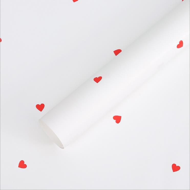 Flower Party Factory Venta al por mayor Bronceado Amor Romántico Papel de embalaje de flores Embalaje de San Valentín Papel de flores Florería Material de embalaje de regalo