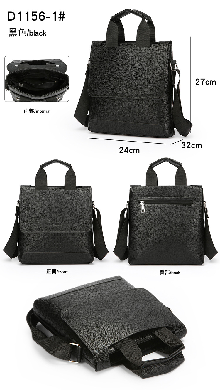 Cross-border leisure travel crossbody bag, water-resistant trendy handbag, men's Korean-style high-end business briefcase full figure