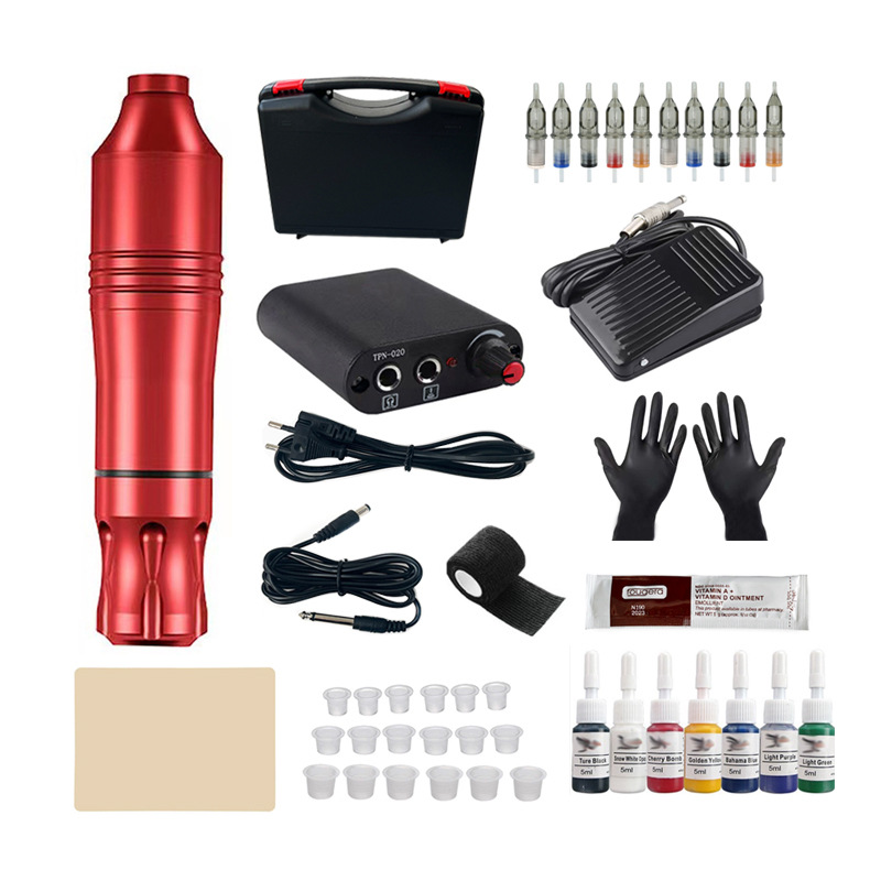 Tatuaje pluma traje línea de corte niebla práctica herramienta motor integrado tatuaje máquina belleza tatuaje bordado equipo al por mayor