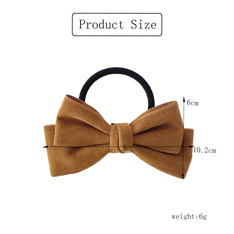 10g Weight Basic Bow Knot Cloth Hair Tie