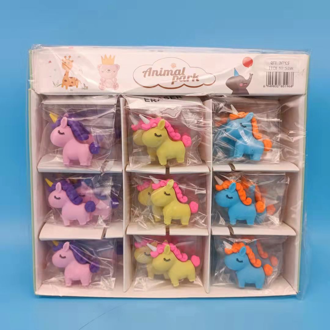 Pikachu borrador tren borrador dibujos animados lindo creativo niños Escuela Primaria niños y niñas