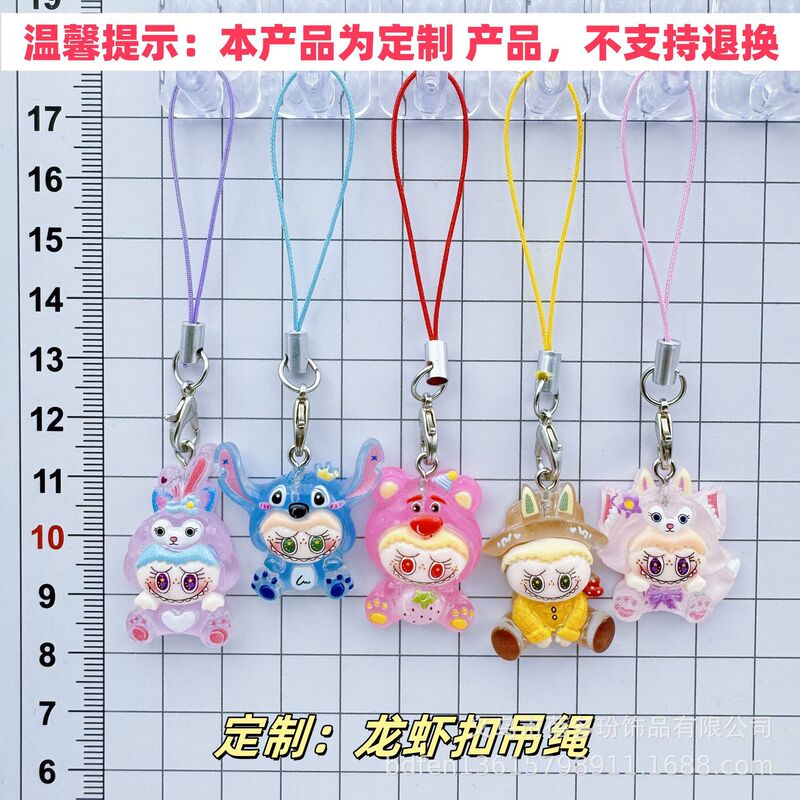 面白いウサギカピバラロブスタークラスプペンダントガールバッグペンダントカップル親友アクセサリーギフトドロップシッピング|undefined