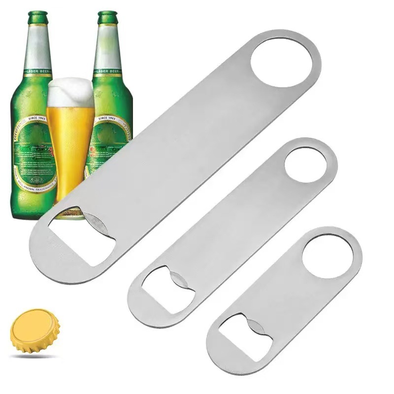 Abrebotellas de cerveza de acero inoxidable Cerveza de barra de refrescos para hombres Regalo pequeño