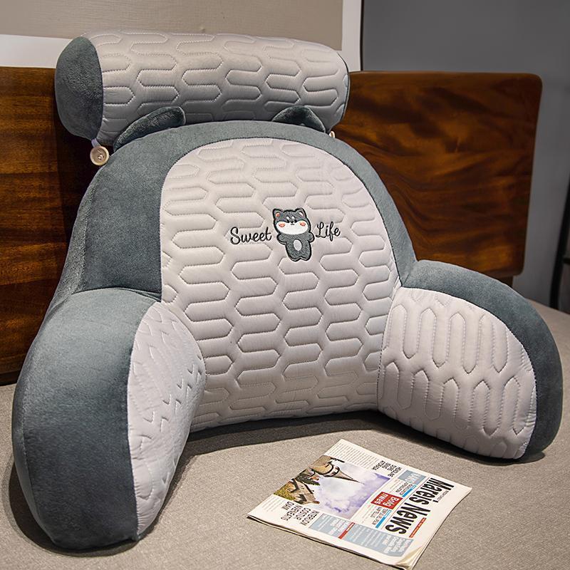 Husky (bahan sandwich lateks terasa halus) / Bantal sedang + sandaran kepala (60*45cm liner independen dapat dilepas dan dapat dicuci)