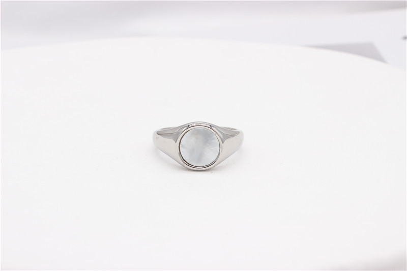 Wholesale Jewelry Simple Style Geometric 304 Stainless Steel Shell 18K Gold Plated Rings display picture 7