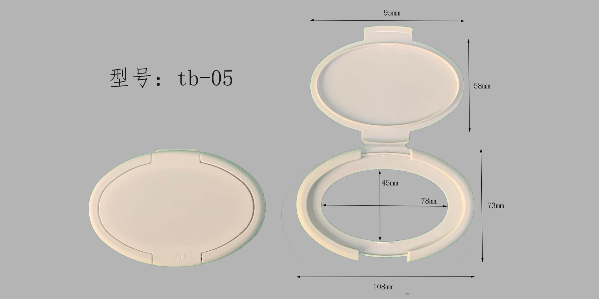 tb-05 size chart 108-77mm