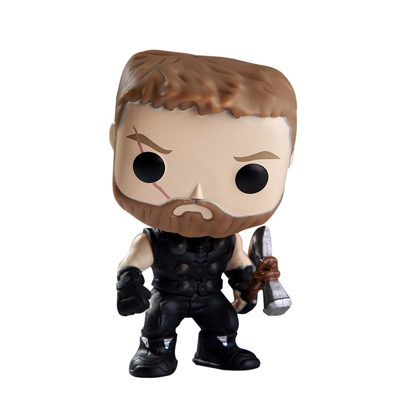 POP Thanos Anti-Hawk Thor Iron Man modelado a mano adornos