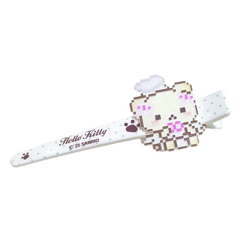Заколка для волос (Hello Kitty) большая мультяшная с медвежатами, для челки, кофе/беж