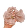 Summer creamy brand cute hair accessory with bow from pearl