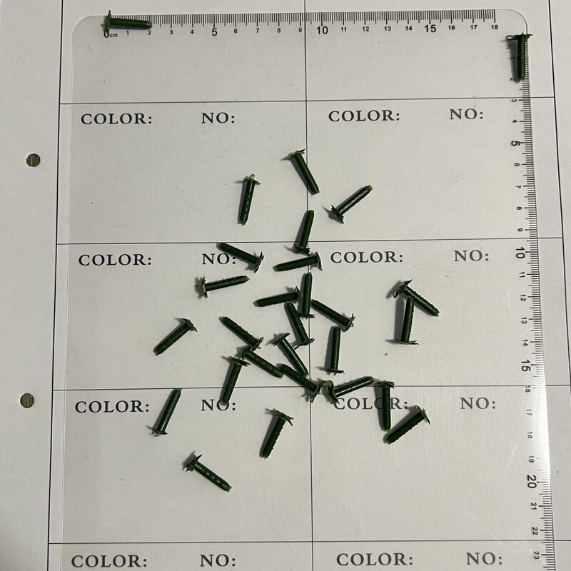 Manufacturer Wholesale Artificial Flowers, Plastic Aquatic Plants Accessories, Green Flower Nails, Bullet Gun Straight Core Accessories Materials
