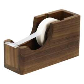 跨境木质胶带底座办公文具胶带座木质透明胶纸坐胡桃木胶带切割器