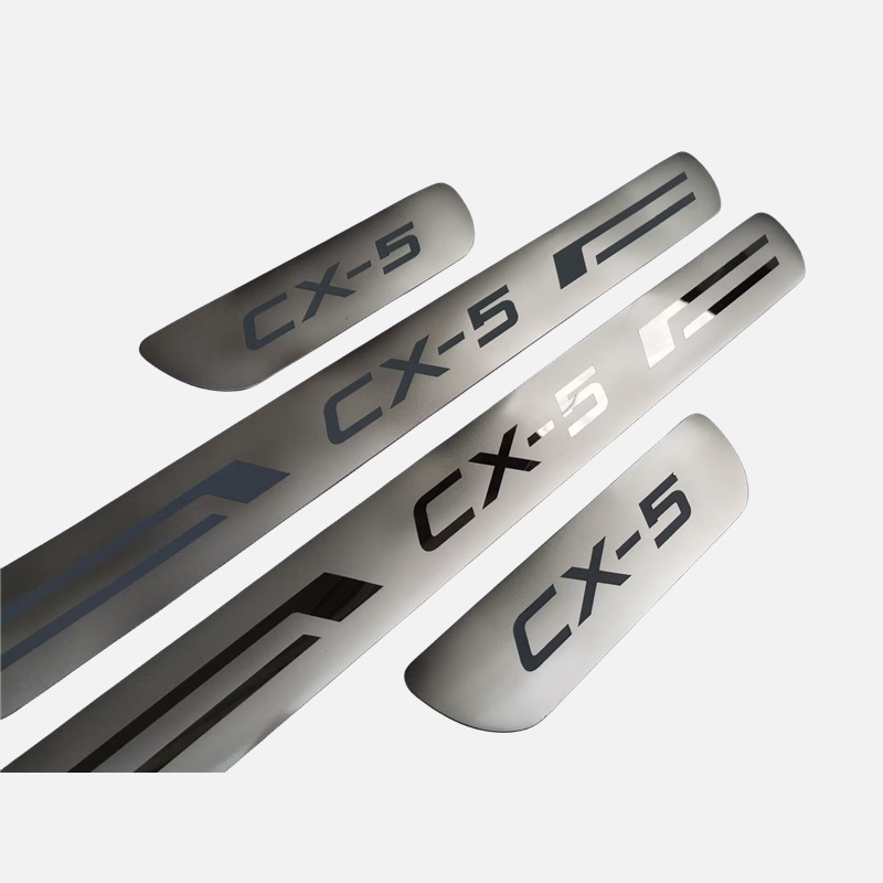 Suitable for Mazda 6/3/Cx-5/Cx-60/Cx-30 Welcome Pedal Modified Ultra-Thin Door Sill Strip Decorative Accessories