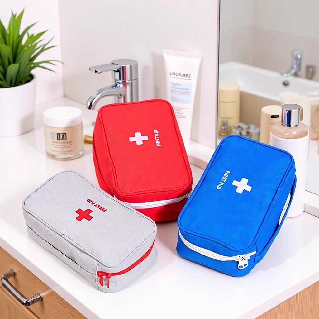 健康医药收纳包牛津布旅行袋应急包手提便携家用收纳袋防疫包储物