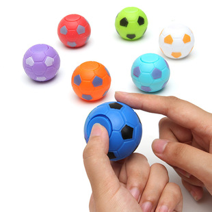 Cross-Border Nostalgic Creative Decompression Finger Gyro Gashapon Toy 35mm Vent Decompression Football Fingertip Gyro