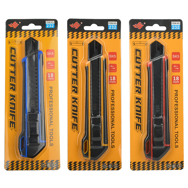 Cuchillo de uso general de autobloqueo al por mayor de fábrica Cuchillo de papel de papel Cuchillo de papel Cuchillo de alfombra Cuchillo eléctrico Cuchillo de desembalaje pesado Grande