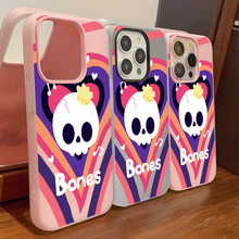 万圣节骷髅适用iPhone17ProMax手机保护壳iPhone16ProMax全包防摔