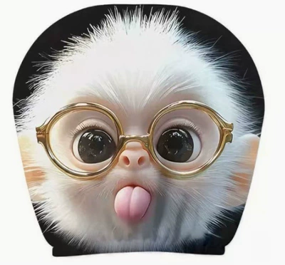 Universal seat cover labeled and shipped on behalf of - tongue-out-baby-monkey-double-sided-printing-1-piece