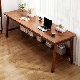 电脑桌台式家用办公桌简约现代书桌书房学生学习桌卧室置物写字桌