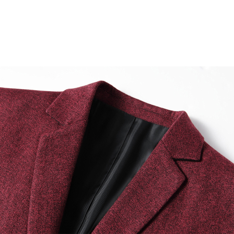 Traje de Hombre de Estilo Nuevo para Primavera y Otoño 2025, Traje Casual de Negocios para Hombres de Mediana Edad, Chaqueta de Traje Individual, Corte Entallado, Ropa Moderna para Hombre