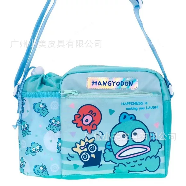 Spot Cute Cartoon Water Monster Melody Kuromi Children's Shoulder Bag Crossbody Bag Outing Water Bottle Storage Bag