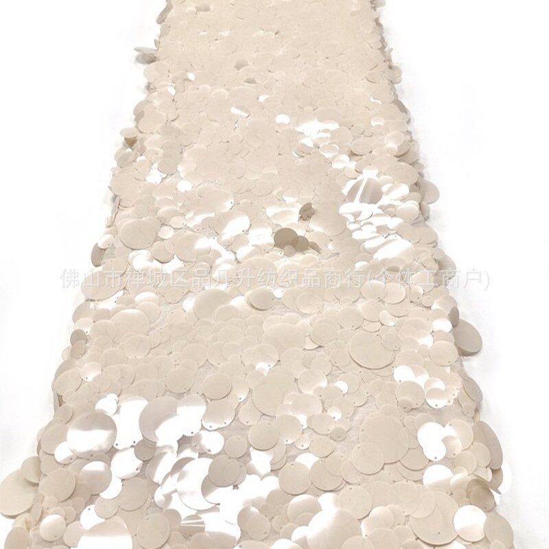 Tela de malla de pañuelo redondo superpuesta tridimensional pañuelo de cola de pescado vestido de boda cena vestido de brindis vestido de tela