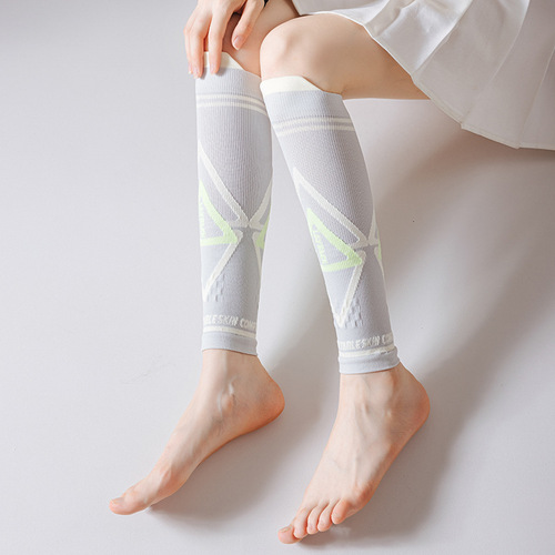 Original professional sports compression leg sleeves trendy running fitness skipping rope long leg sleeves for men and women calf pressure socks