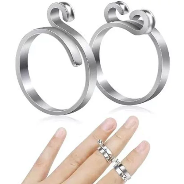 Crochet with thread ring personalized ribbon jewelry hook wool Thai silver opening adjustable index finger woven tail ring