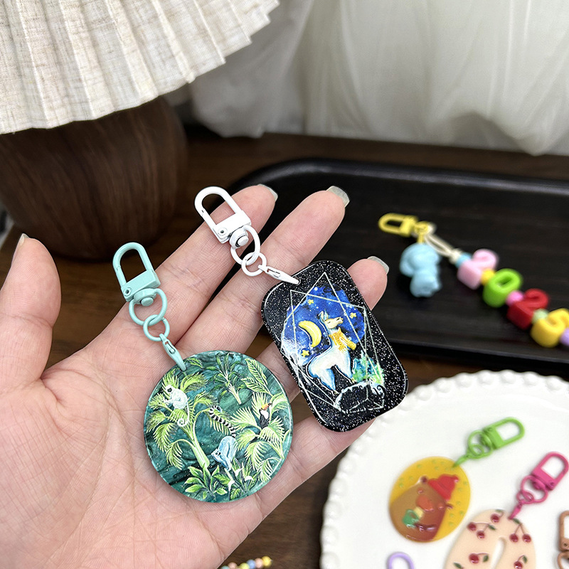 カラー合金の漆の鉄の輪のロブスターバックルのスプリングは手作りのDIYのキーホルダーの携帯電話のチェーンを掛けて装飾の部品を掛けます。