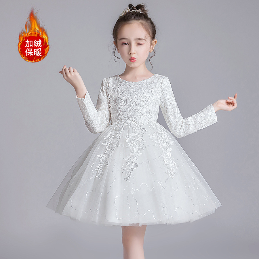 Girls Princess Skirt Fluffy Mesh Skirt 3-15 Years Old Medium and Large Kidsren's Clothing Flower Girl Kidsren's Wedding Dress Little Princess