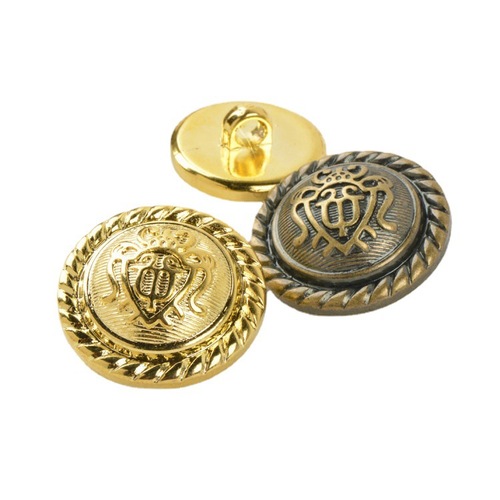 Plastic Gold Bronze Antique British Style Button for Coat and Sweater