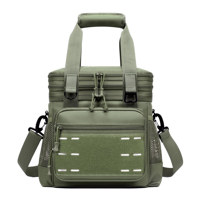 Camping al aire libre picnic paquete de hielo de gran capacidad de expansión picnic paquete de aislamiento térmico plegable paquete de almacenamiento táctico de aislamiento frío impermeable