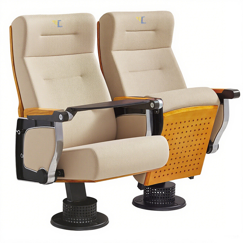 Report Hall Seats with Cup Holders, Cinema Lecture Hall Row Chairs, Fabric Leather Auditorium Chairs, Factory Direct Sales