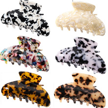 醋酸板材韩国网红复古少女抓夹大号简约气质发夹后脑勺抓夹顶夹