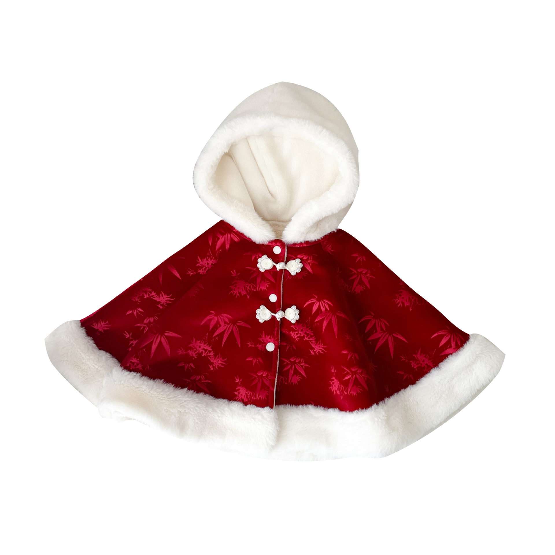 Nueva capa de bebé de estilo chino más terciopelo cálido 0-2 años bebé chaqueta a prueba de viento estilo chino lindo chal 1