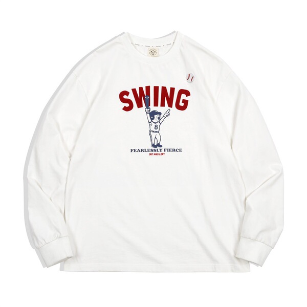 Retro baseball long-sleeve