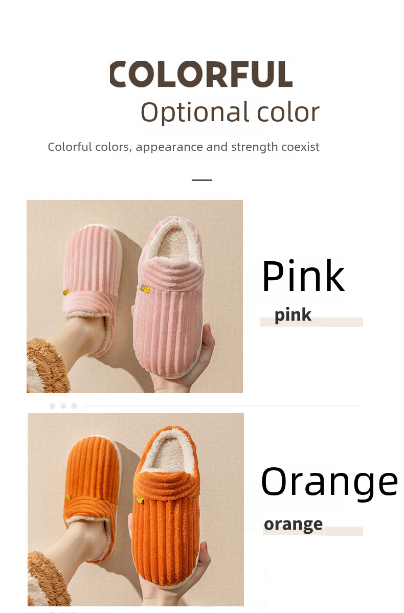 Warm Cotton Slippers For Couples Winter Indoor Moon Wool Shoes_voghion.com