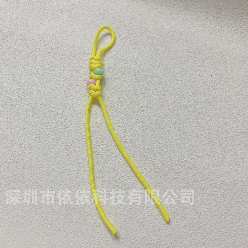 miu系彩色包包编绳挂件时尚车钥匙扣挂饰金刚结手工彩珠编织挂绳|undefined