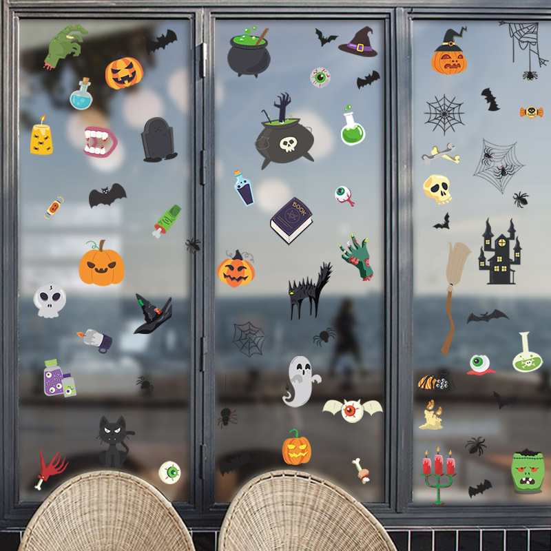 Wholesale Cartoon Halloween Pattern Wall Sticker Nihaojewelry display picture 6