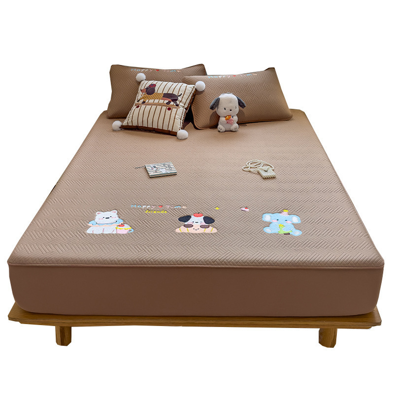 Cama de algodón de tipo A gruesa cubierta de cama de una sola pieza de cubierta de cama de tres piezas conjunto 2025 nuevo colchón universal cubierta protectora cubierta de cama