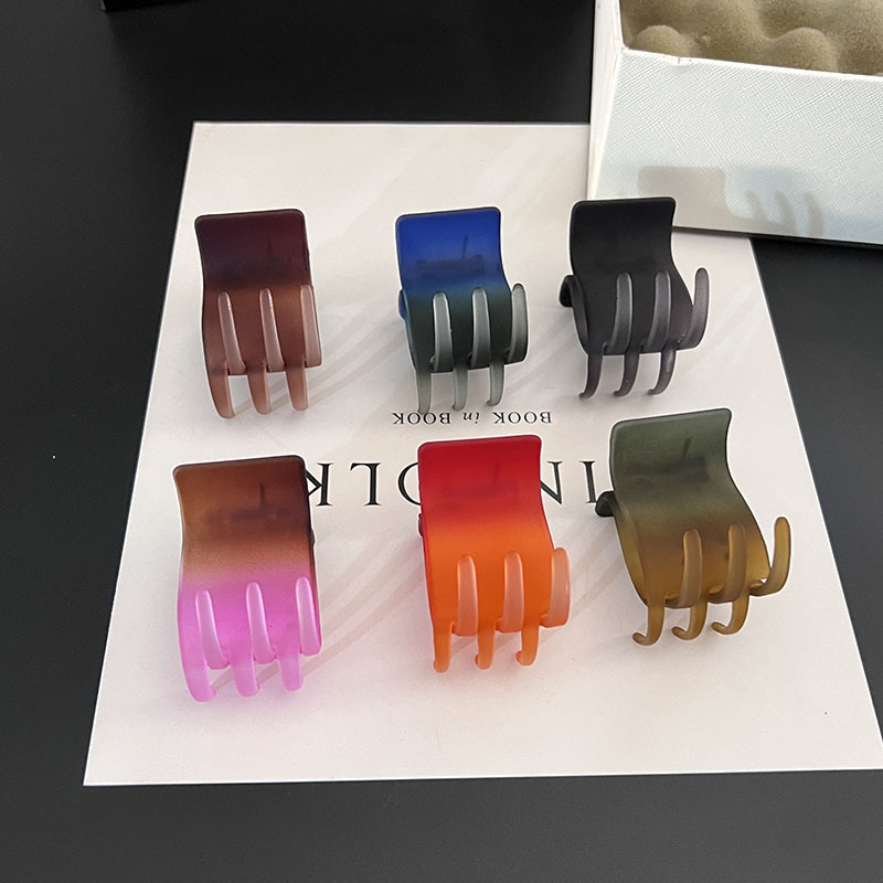 6-tooth large grasping volume mixed color gradient 2024 New color series ratio large grasping clip can also grasp ponytail clip back head clip