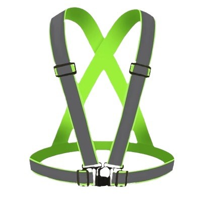 Seguridad de la carrera nocturna ciclismo construcción de saneamiento medioambiental chaleco reflectante brillante chaleco elástico chaleco reflectante correas de advertencia