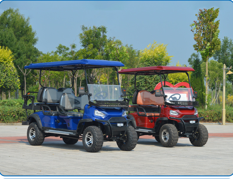 Electric Golf Cart Golf Course Scenic Resort Hotel Shuttle Bus 2-4-6 Seats Sightseeing Tour Bus Viewing Room