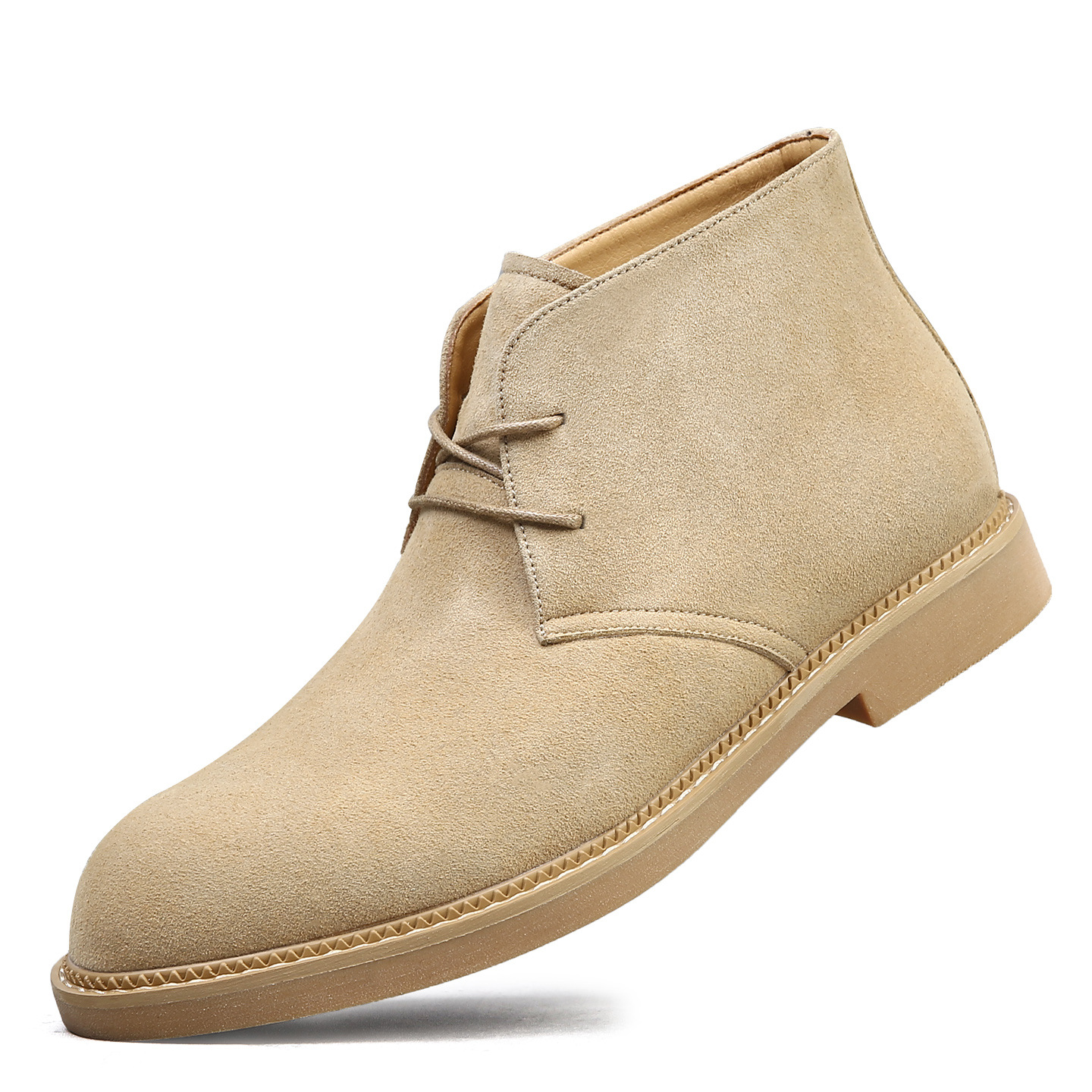 Botas del desierto para hombres 47 48 botas Martin para hombres de alto estilo británico retro botas de cuero casuales versátiles