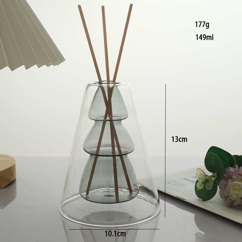 Triángulo exterior, árbol de Navidad interior, ceniza interior, tres varillas de aromaterapia gratis